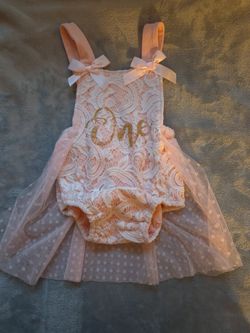Baby Girl Romper, Size 9-12 months