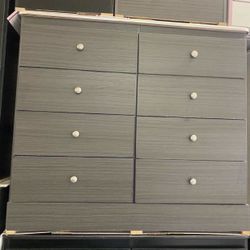 Eight Drawers Dresser With Rails 