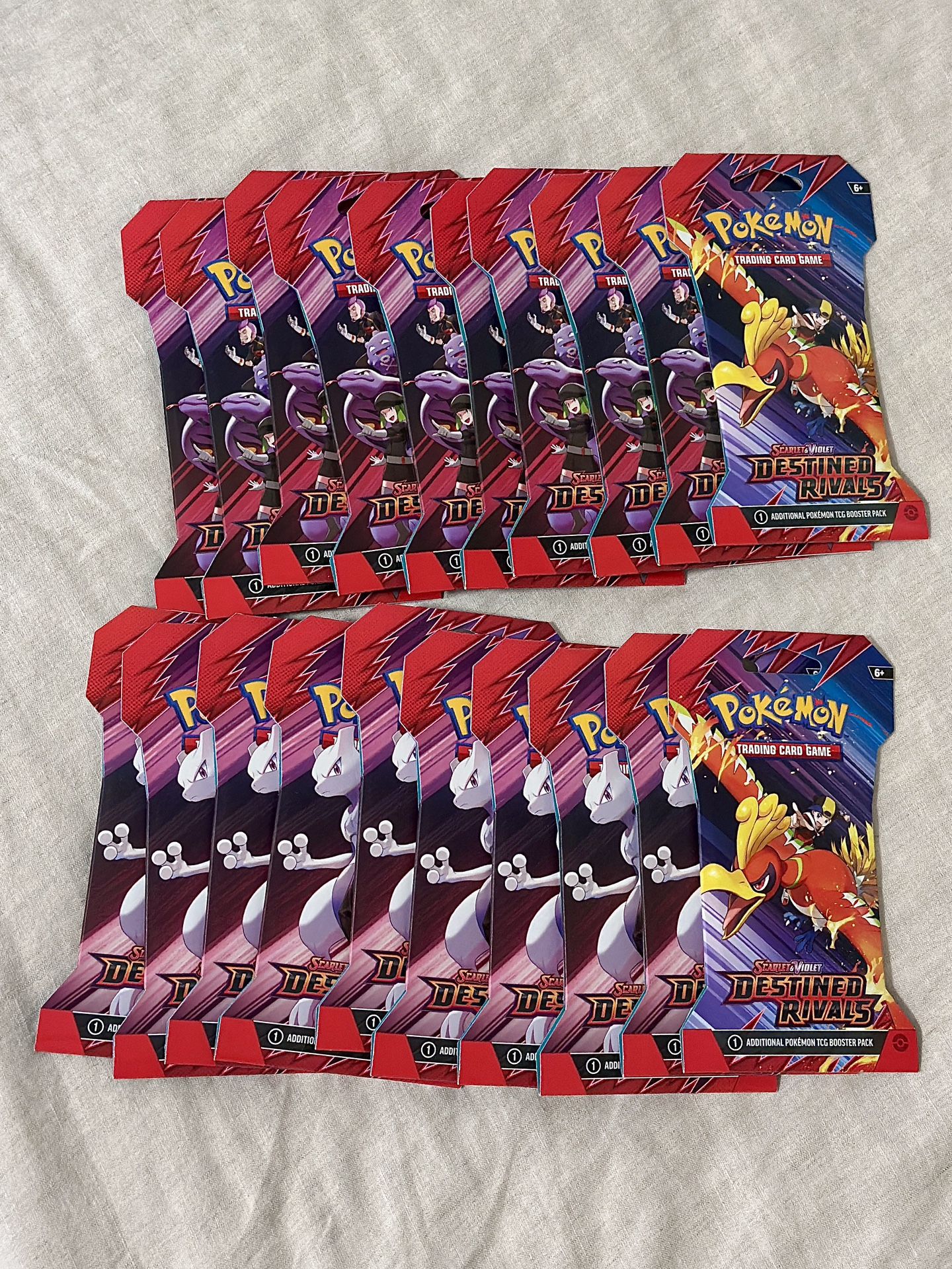 Pokemon Destined Rivals Booster Pack Sleeves