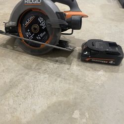 Rigid Circular Saw W/ Battery No Charger