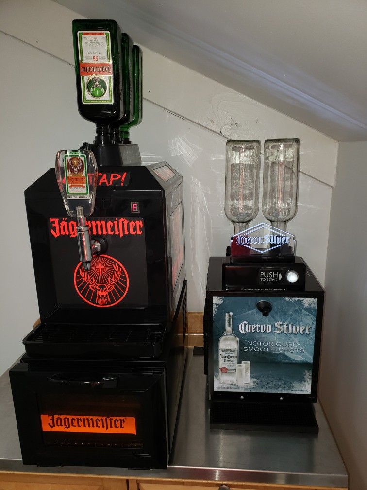 JagerMeister with Shot Glass Chiller and Liquor Dispenser Machines Jaeger