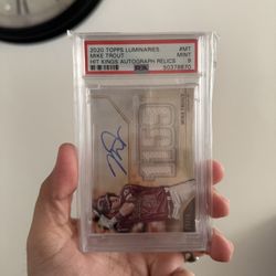 Mike Trout - 2020 Topps Luminaries - Hit Kings Autograph Relics - PSA 9