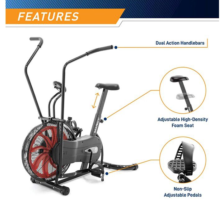 New Marcy Exercise Fan Bike