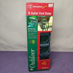 Westinghouse 6-Outlet Yard Stake All Weather Safety Power Station