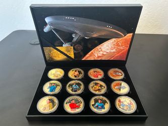 Star Trek 24K Gold Plated Coin set