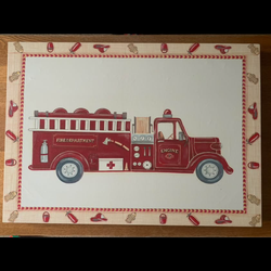 Canavas fire truck picture