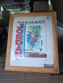 Michael Jordan Skybox Limited Edition Framed Poster