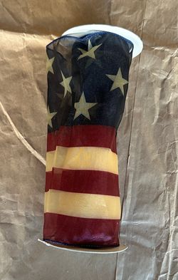 new vintage patriotic american flag ribbon