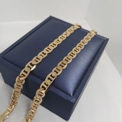 14kGPD Stamped Marina Link Design 24" For Sale 