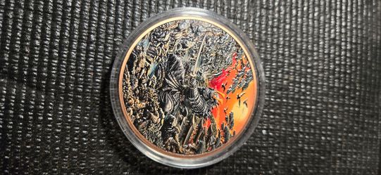 Fantasy Warrior Colorized Collectible Coin