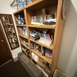 2 Tall Bookshelves 