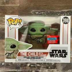 Funko Pop Star Wars #398 The Child with Necklace NYCC 2020 SHARED Sticker