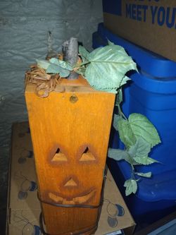 Wooden pumpkin