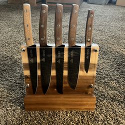 Black and Wood ENOKING Knife Set