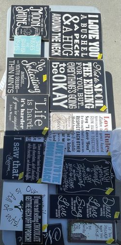 Assortment Of Signs. Home Decor