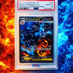 PSA 10 Mega Charizard X Ex SIR Phantasmal Flames 