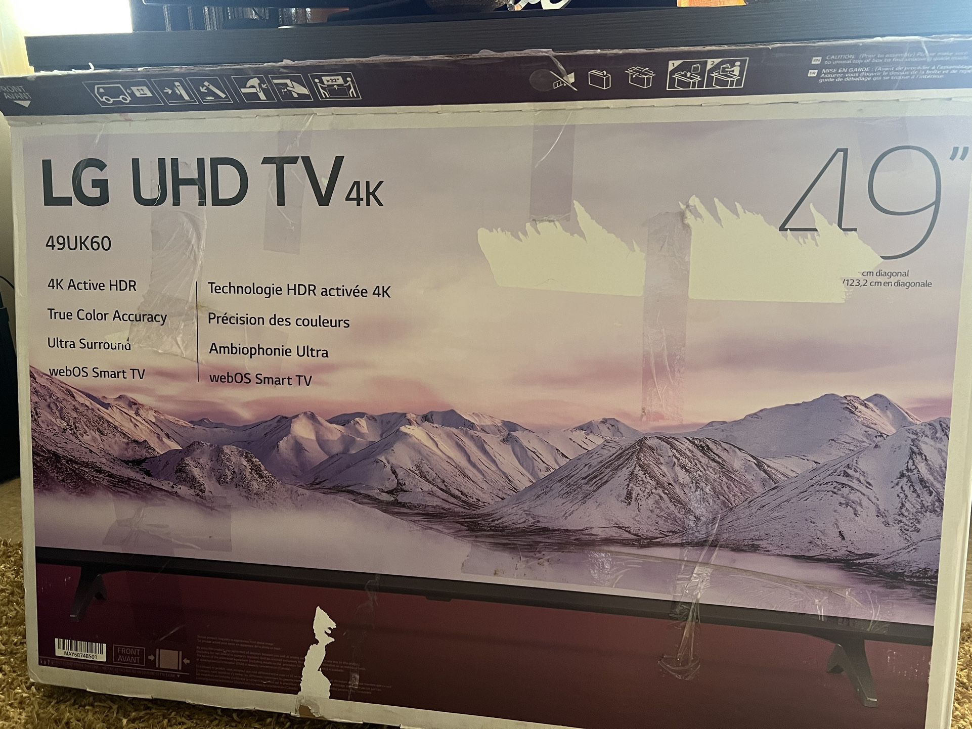 LG UHD TV 4k “49” Inch Smart Tv