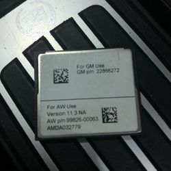 Cadillac Escalade Navigation Card 2011-2014 Models 