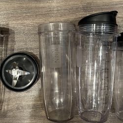 Nutri Ninja Blender Blade And 4 Cups