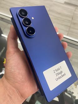 Blue Samsung Z fold 7, cash OR $50 down