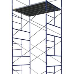 16.5 Ft Mason Scaffold Stationary With Rail And Leveling Jacks New 1299.00
