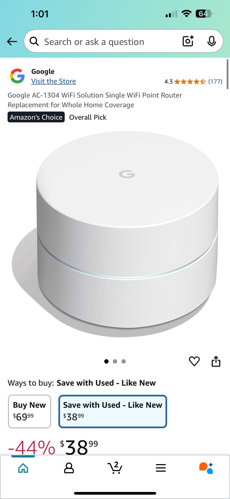 📡 4x Google WiFi Mesh Points (Model AC-1304) – Fast, Reliable Whole-Home WiFi 💲**$150 – Firm for all 4** (Retail: $280 | Amazon Used: $156)**