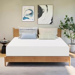 KING 10” Cooling Gel Memory Foam Mattress, Medium Feel $200 Firm