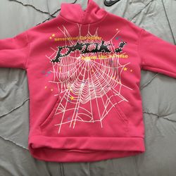 Sp5der Punk Hoodie-Pink