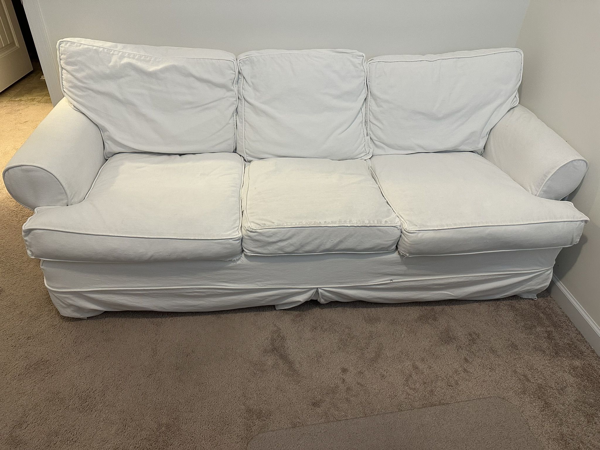 *Moving Sale!* White Restoration Hardware Sofa