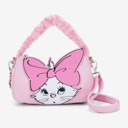 Loungefly Disney The Aristocats Marie Fuzzy Handle Crossbody Bag