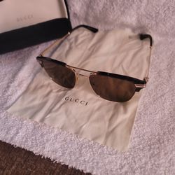 Gucci Gold Frame Sunglasses 
