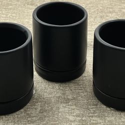 Set Of 3 Succulent Ceramic Pots 2.25”