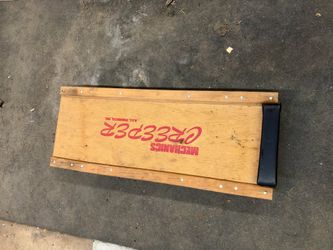 Vintage R.E.L. Products Wooden Mechanics Creeper - 36" Garage Automobilia