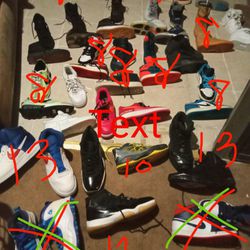 Nikes Jordans Vans.Last Picture Shows Sizes 40  Each Look At All Pictures