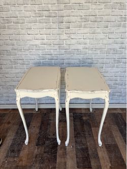 Vintage French Provincial Side Table Set