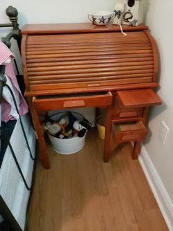 Children's Antique Roll Top Desk