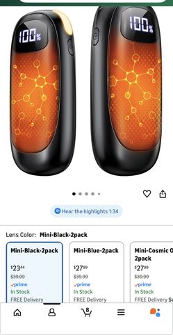 Hand Warmers Rechargeable 2 Pack