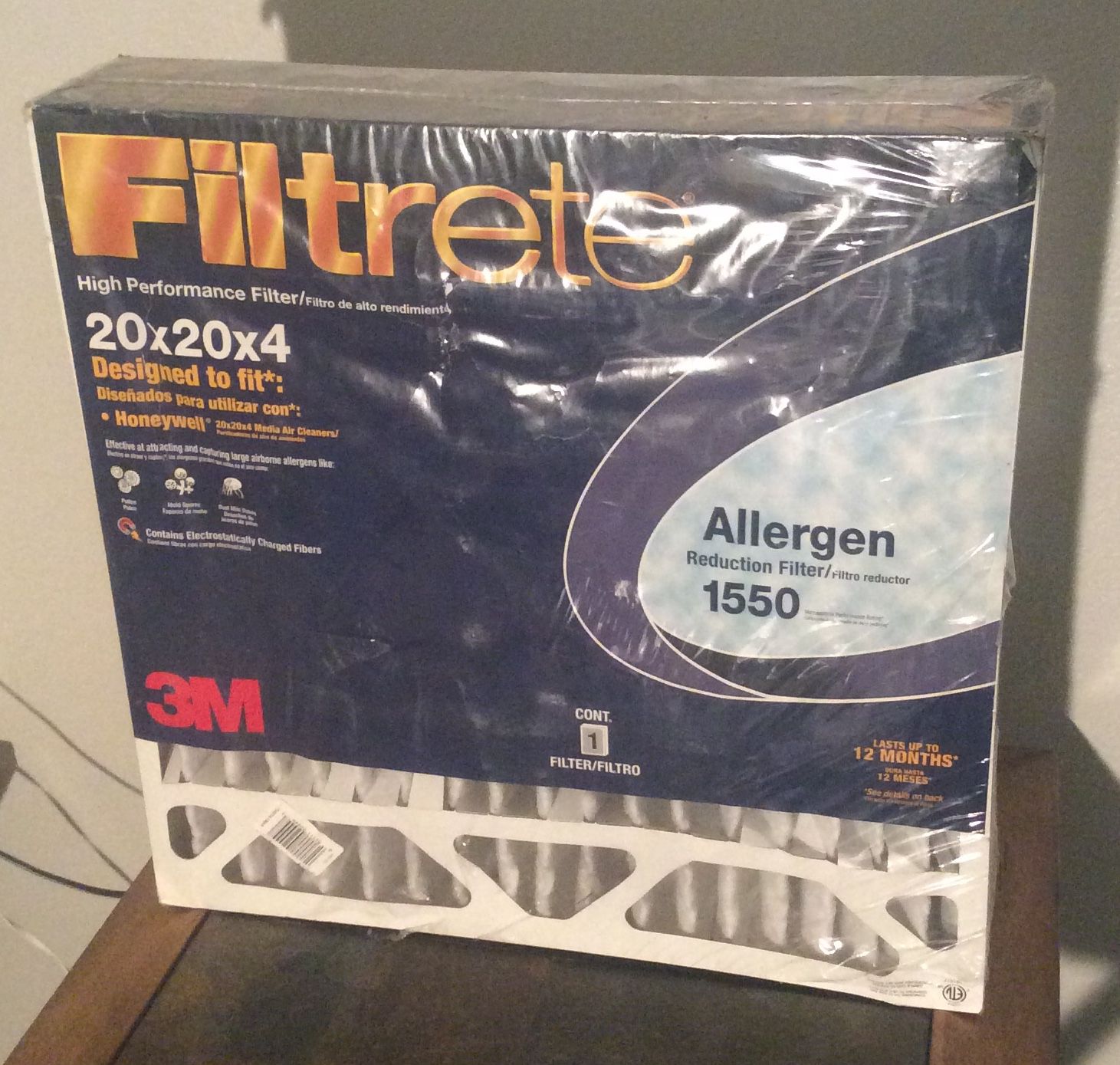 Filtrete 20x20x4, AC Furnace Air Filter, MPR 1550 DP, Healthy Living