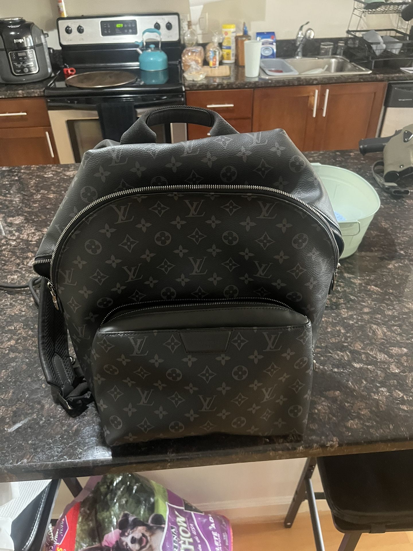 LOUIS VUITTON Monogram Eclipse Discovery Backpack PM