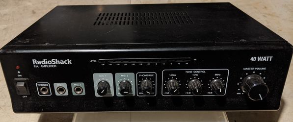 Radio Shack P. A. Amplifier 40 Watts