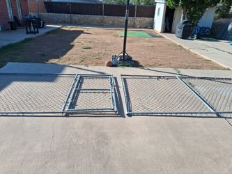 Chain Link Double Gate Panel Set 10x6