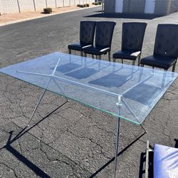 Kitchen Glass Dining Rom Table