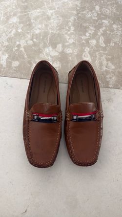 Bruno Marc Brown Leather Loafers - Size 6