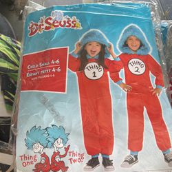 Dr Seuss costume.  Child Small 4-6