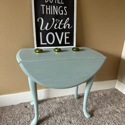 Elegant Solid Wood Foldable Table, End Table