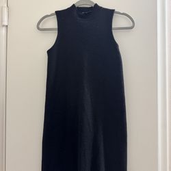 Theory Wool Sleeveless Black Dress – Petite – Designer 