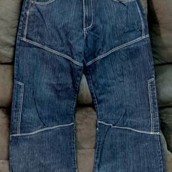 Vintage 90s Y2K Rap Super Baggy Wideleg Sean John Carpenter Jeans Size 36x33 