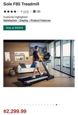 BRAND NEW IN BOX TREADMILL SOLE F-85 