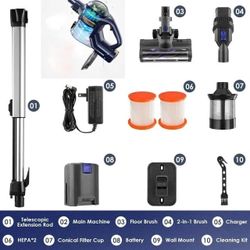 Qikcln QC-VC05 Cordless Stick Vacuum Cleaner - Replacement Parts