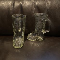 2 Cowboy Boot Mug/Vase